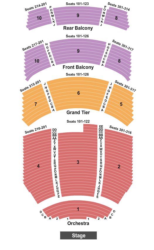 Durham Performing Arts Center Harry Potter Seating Chart